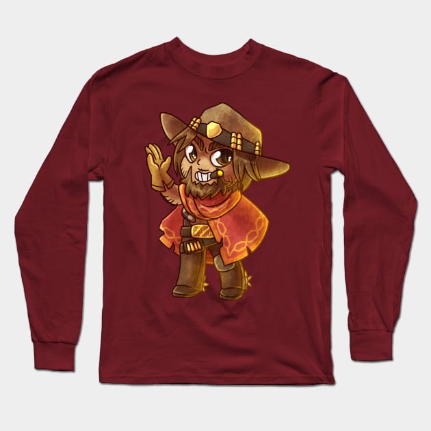 Jesse McCree Long Sleeve T-Shirt by cometkins